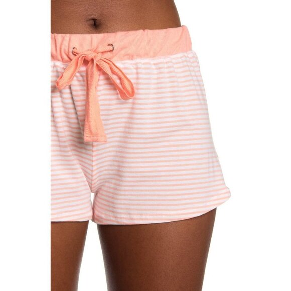 Splendid Womens Peach Striped Sleeveless PJS Tank Shortie pajama Sets Sz M NWT - Picture 3 of 9